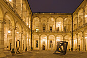Innenhof der Universität, 17. Jahrhundert, Turin, Piemont, Italien