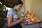 Mask painting, Ambalangoda, Sri Lanka