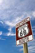 Historic Route 66 sign, Galena, Kansas, USA