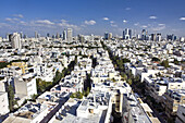 Blick auf die Stadt im Sonnenlicht, Tel Aviv, Israel, Naher Osten