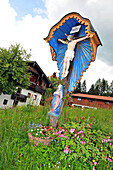 Wayside cross, Erl in the Inn valley, Tyrol, Austria