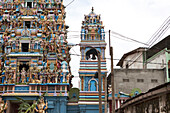 Bell tower of the hindu Sri Subramania Kovil temple, Colombo, Sri Lanka, Asia