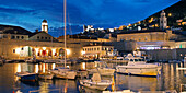 Dubrovnik harbour, Dominican Monastery, Old City of Dubrovnik, Croatia, Europe