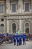 Changing of the guards, Stockholm castle, Sweden, Europe