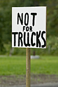 Sign Not for trucks