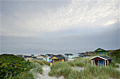 Bathing huts in Skanor, Skane, Sweden