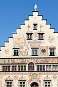 Facade of the city hall, Altes Rathaus, Lindau, lake Constance, Bavaria, Germany