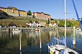 Meersburg harbour, Meersburg, lake Constance, Baden-Wuerttemberg, Germany