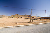Straße in der Wüste, Fask, Marokko, Nordafrika, Afrika