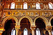 Mosaic, Cathedral, Monreale, Palermo, Sicily, Italy