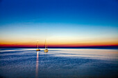 Sea at night, Cefalú, Palermo, Sicily, Italy