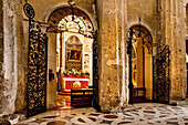 Antike Säulen, Dom Santa Maria delle Colonne, Ortigia, Syrakus, Siracusa, Sizilien, Italien, Europa