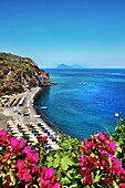 Spiaggia bianca, Canneto, Island of Lipari, Aeolian islands, Sicily, Italy