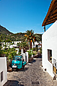 Little car, Panarea Island, Aeolian islands, Sicily, Italy