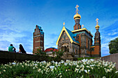 Russian Chapel at Mathildenhoehe, Darmstadt, Hessische Bergstrasse, Hesse, Germany