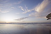 Surfer at beach, Istmo de la Pared, Fuerteventura, Spain