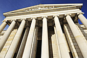 Columns and frieze of Glyptothek, Glyptothek, Munich, Upper Bavaria, Bavaria, Germany