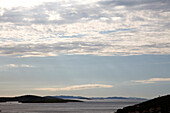 Kornati archipelago under clouded sky, Croatia, Europe