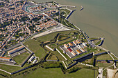 Fortifications of Saint-Martin town by Vauban, Île de Ré, Atlantic Coast. Charente-Maritime, Poitou-Charentes, France