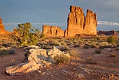 Courthouse Buttes Arches National Park Utah USA