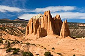 Sandstone Monoliths of the Upper Cathedral Valley, Capitol Reef National Park Utah