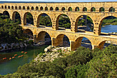 Pont du Gard, Roman aqueduct. Gard department, Provence. France