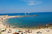Beach, Antibes. French Riviera, Provence-Alpes-Cote d´Azur, France