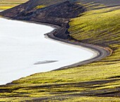 Abstract, Curve, Green, Iceland, Lake, Landscape, Landscapes, nature, Pond, scenic, Scenic, Scenics, Shore, S19-922362, agefotostock 