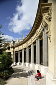 Semi-circular courtyard of Petit Palais, Paris. France