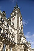 Rathaus und Regierungssitz Hamburg, town hall Hamburg, Deutschland