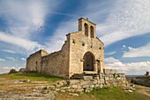 Ruins of the castle church in the Historic Village of Castelo Mendo, in Beira Alta of Guarda District  Portugal