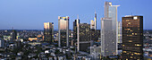 Bankenviertel, Skyline, Frankfurt am Main, Hessen, Deutschland
