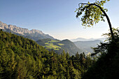 Blick gen Hochthron, Hochtal von Maria Gern bei Berchtesgaden, Berchtesgadener Land, Oberbayern, Bayern, Deutschland