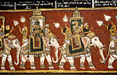18th century Murals in Bodinayakanur Palace, Tamil Nadu