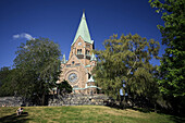 St Sofia church Sofia kyrka, Vitabergsparken park, Sodermalm, Stockholm, Sweden