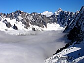 Argentiere glacier and Mont Dolent  Massif of Mont-Blanc  French Alps