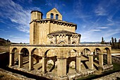 Romanesque church of Santa María de Eunate, 12th century  Road to Santiago, Navarre  Spain