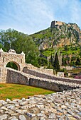 Ruins below the castle hill in Nafplio Peloponnese Greece Europe
