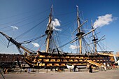 HMS Victory was launched in 1765 in Chatham dockyard, and was commissioned in 1778  She continued in active service for the next 34 years which included her most famous moment the Battle of Trafalgar in 1805  iN 1812 the Victory was retired from frontline