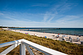 Seebrücke am Strand, Boltenhagen, Mecklenburger Bucht, Mecklenburg-Vorpommern, Deutschland