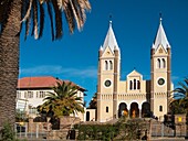Namibia - The beautiful façade of St Mary's Cathedral, a Roman Catholic church in Namibia's capital Windhoek