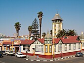 Namibia - The Woerman House with its Damara Tower was completed in 1905 and is one of the finest historic buildings in the seaside town of Swakopmund