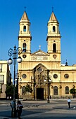 Church of San Antonio in San Antonio square Cádiz, Andalusia, Spain