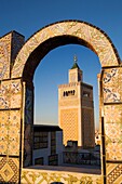 Tunisia: City of Tunis  Ez- Zitouna Mosque Great Mosque from a terrace of the medina