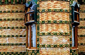 Comillas Cantabria: Detail of El Capricho, by Gaudí built 1885