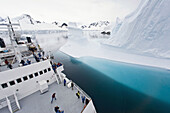 The Lindblad Expedition ship National Geographic Endeavour operating in and around the Antarctic peninsula in Antarctica  Lindblad Expeditions pioneered expedition travel for non-scientists to Antarctica in 1969 and continues as one of the premier expedit