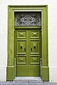Pea green doorway, Victoria, Gozo, Malta