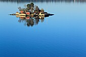 Islands in Baltic sea, view from ferry Turku-Stockholm