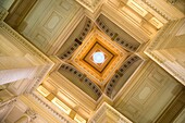 Ceiling of Interior of Palais de Justice Palace Building, Brussels, Belgium