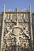 Facade of National Sculpture Museum once the Convent of St Gregorio, Valladolid, Castile and Leon, Spain